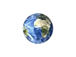 3D WebP of a spinning globe symbolizing the World Wide Web - such animations were used in the 90s web design.
